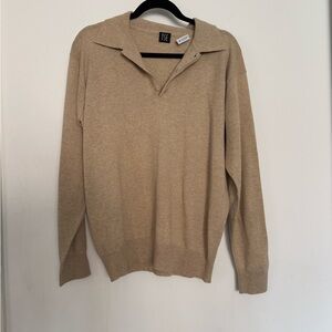 TSE Men's Beige Cashmere Sweater